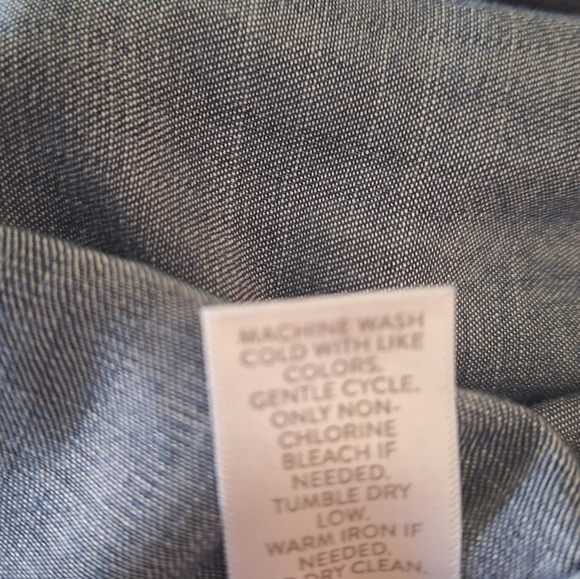 J. Jill Blue Embroidered Blouse - Picture 8 of 11